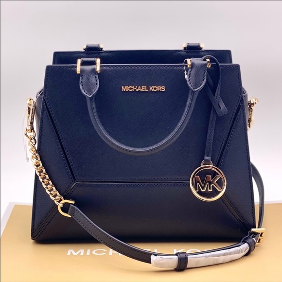 Michael Kors Medium Prism Satchel Black - Picture 2 of 16